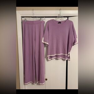 Women's Purple Pants & Top Set